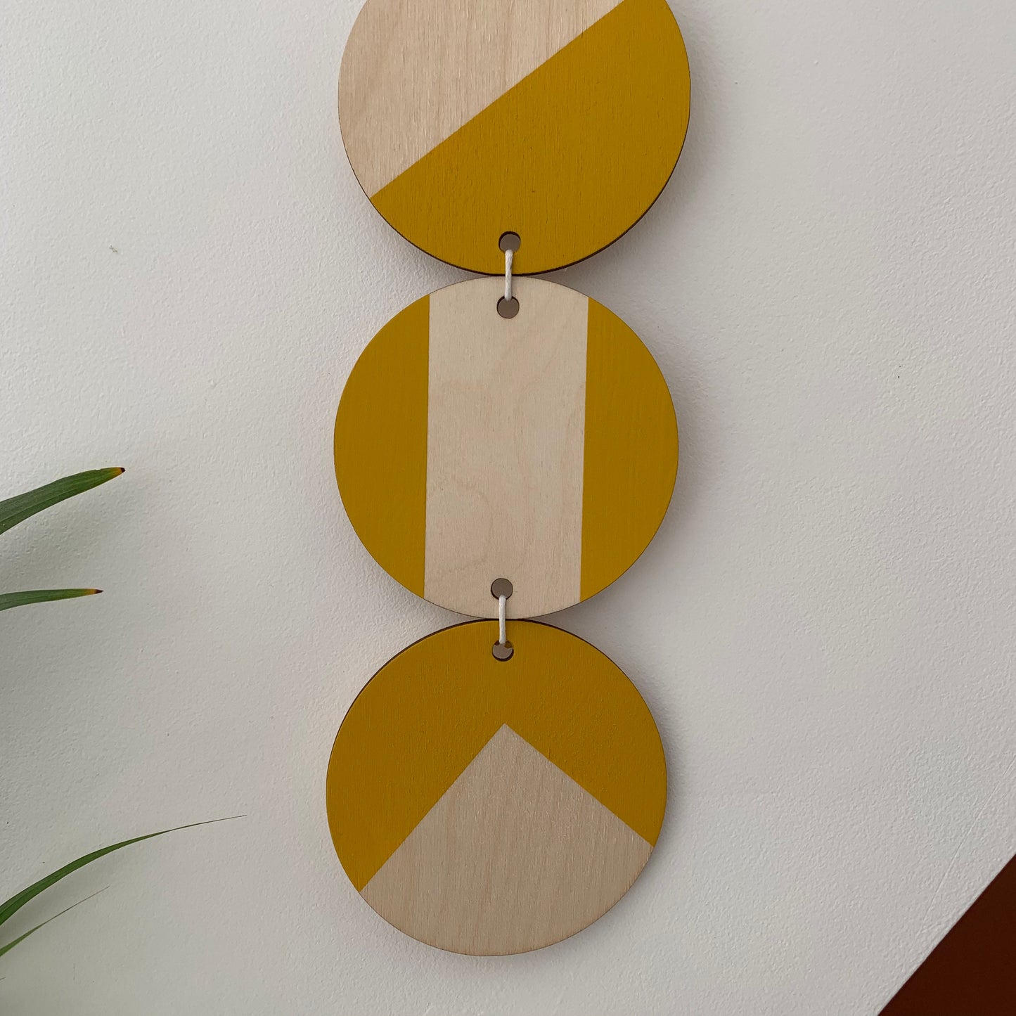 Yellow Wall hanging - Geometric Art - Plywood Decor - Bright Art - Mono Wall Hanging - Wall Art Decor - Yellow Wall Art - Hanging Tapestry