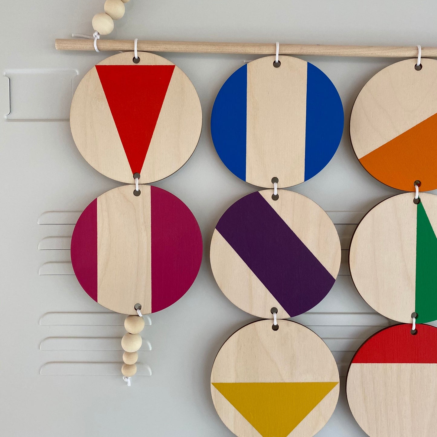 Rainbow Wall Hanging Art - Colourful Wall Hanging - Bright Wall Hanging - Colourful New Art - Geometric Art - Large Wall Art - Unique Decor