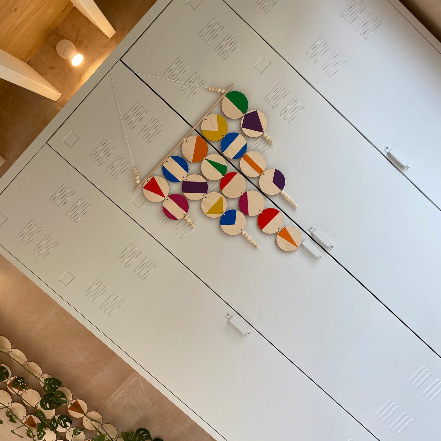 Rainbow Wall Hanging Art - Colourful Wall Hanging - Bright Wall Hanging - Colourful New Art - Geometric Art - Large Wall Art - Unique Decor