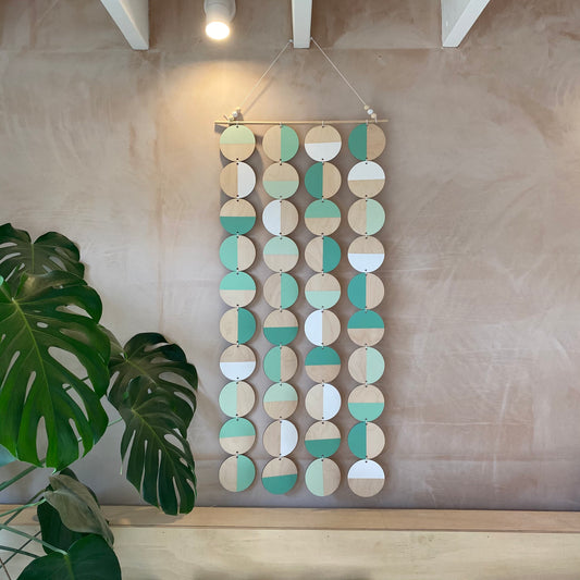 Green Wall Art - Large Wall Decoration - Green Geometric Art - Huge Wall Hanging - Home Wall Decor - Wall Tapestry - Large Green Wall Art