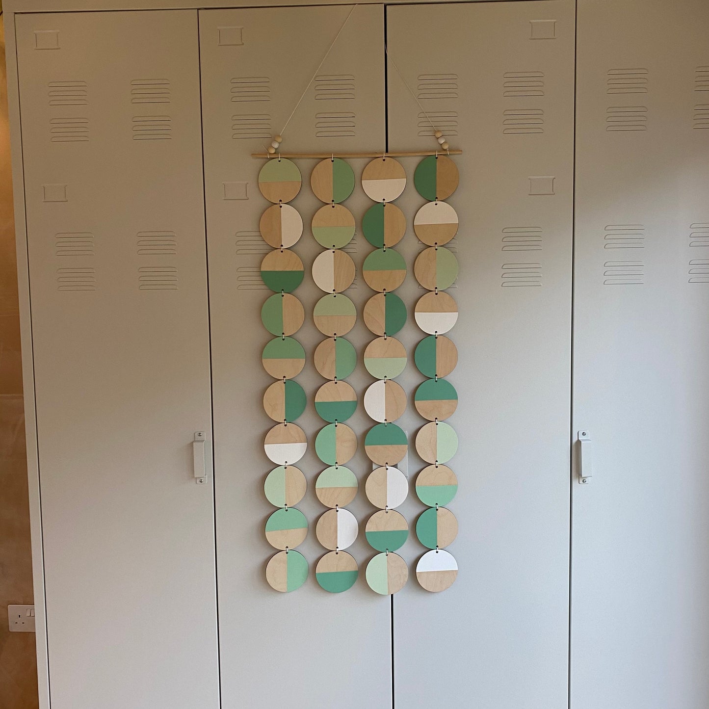 Green Wall Art - Large Wall Decoration - Green Geometric Art - Huge Wall Hanging - Home Wall Decor - Wall Tapestry - Large Green Wall Art