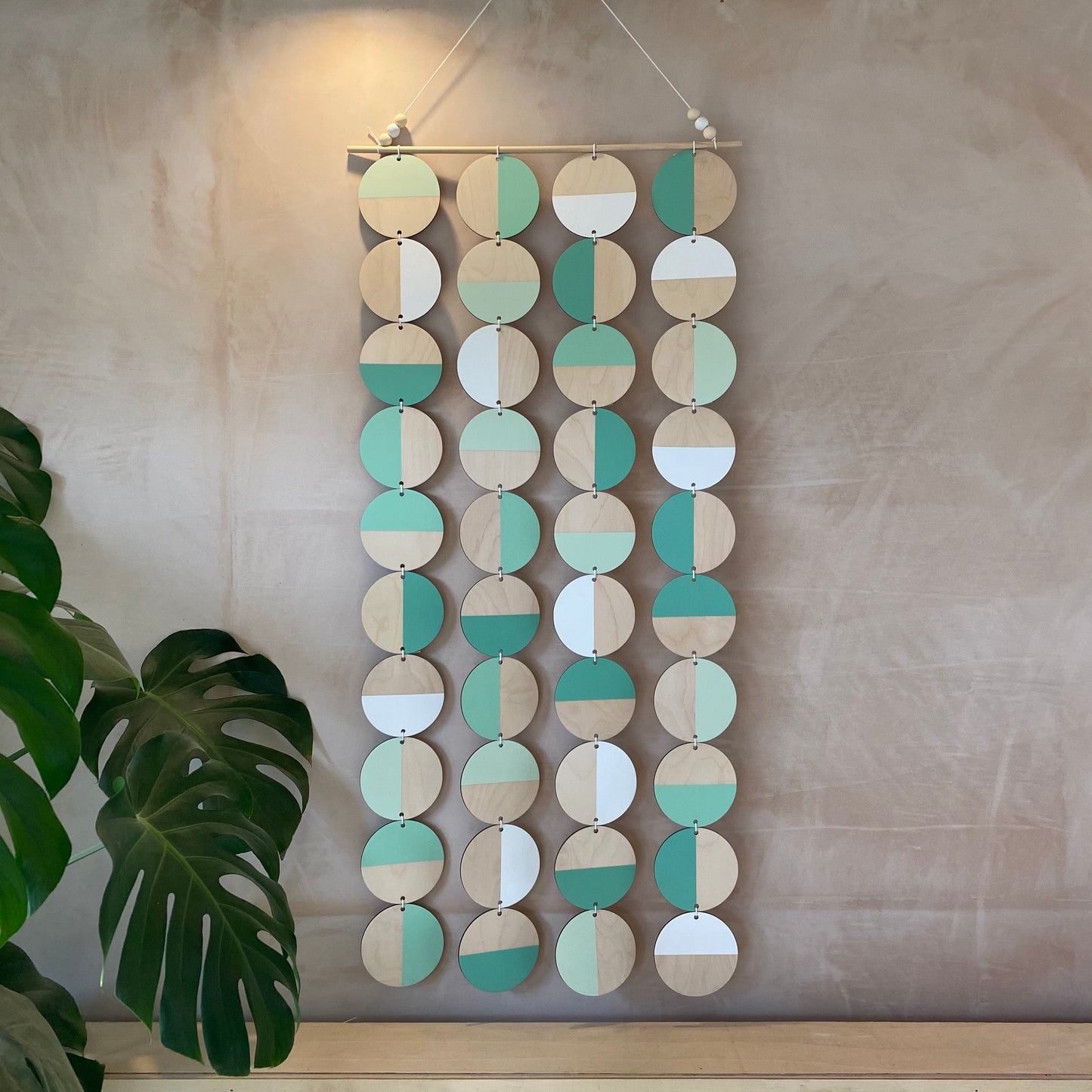 Green Wall Art - Large Wall Decoration - Green Geometric Art - Huge Wall Hanging - Home Wall Decor - Wall Tapestry - Large Green Wall Art