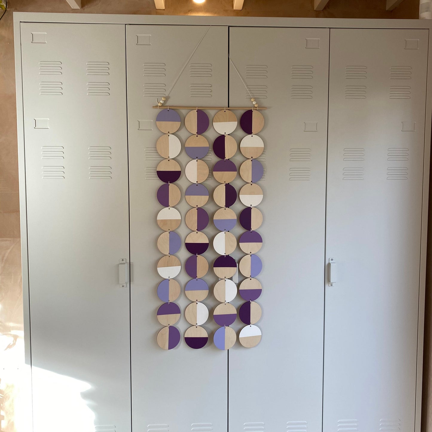 Purple Wall Art - Large Wall Decoration - Purple Geometric Art - Huge Wall Hanging - Wall Decor in the UK - Large Purple Wall Art