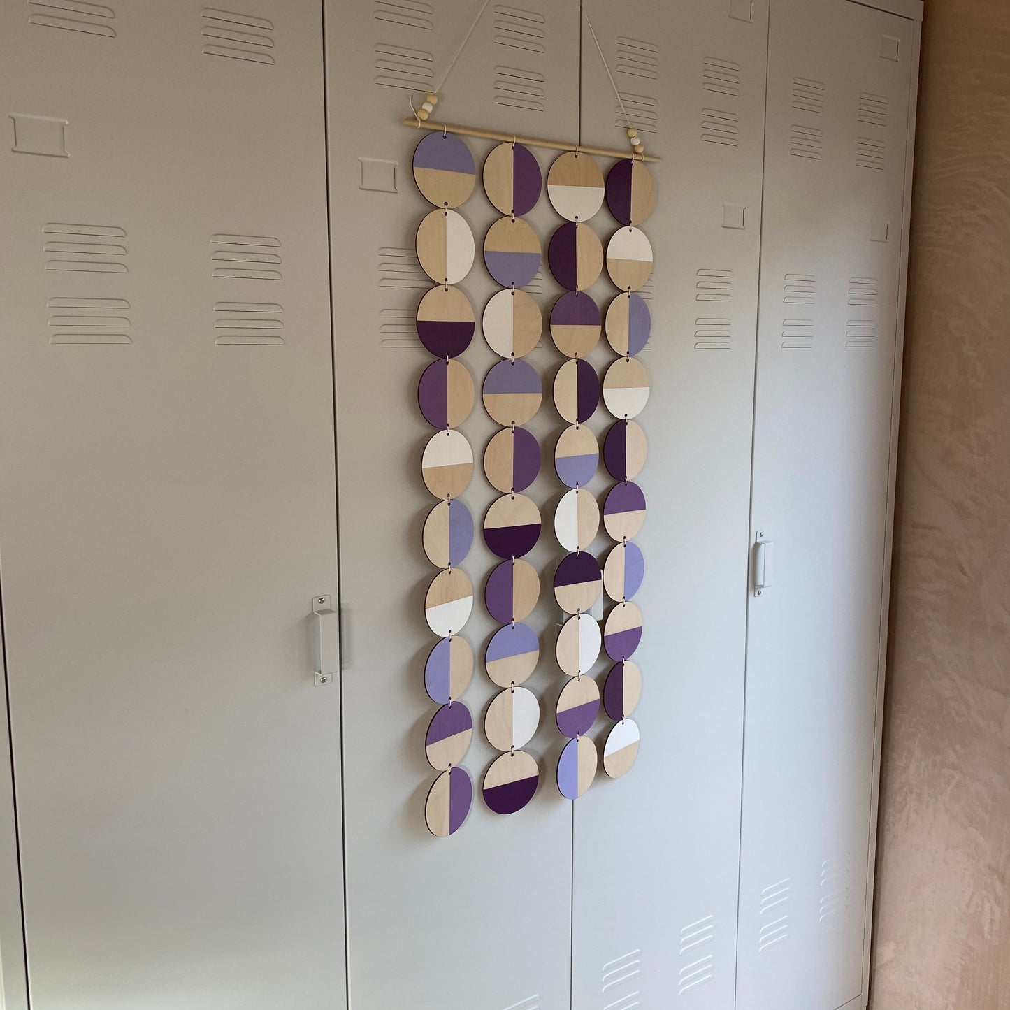 Purple Wall Art - Large Wall Decoration - Purple Geometric Art - Huge Wall Hanging - Wall Decor in the UK - Large Purple Wall Art