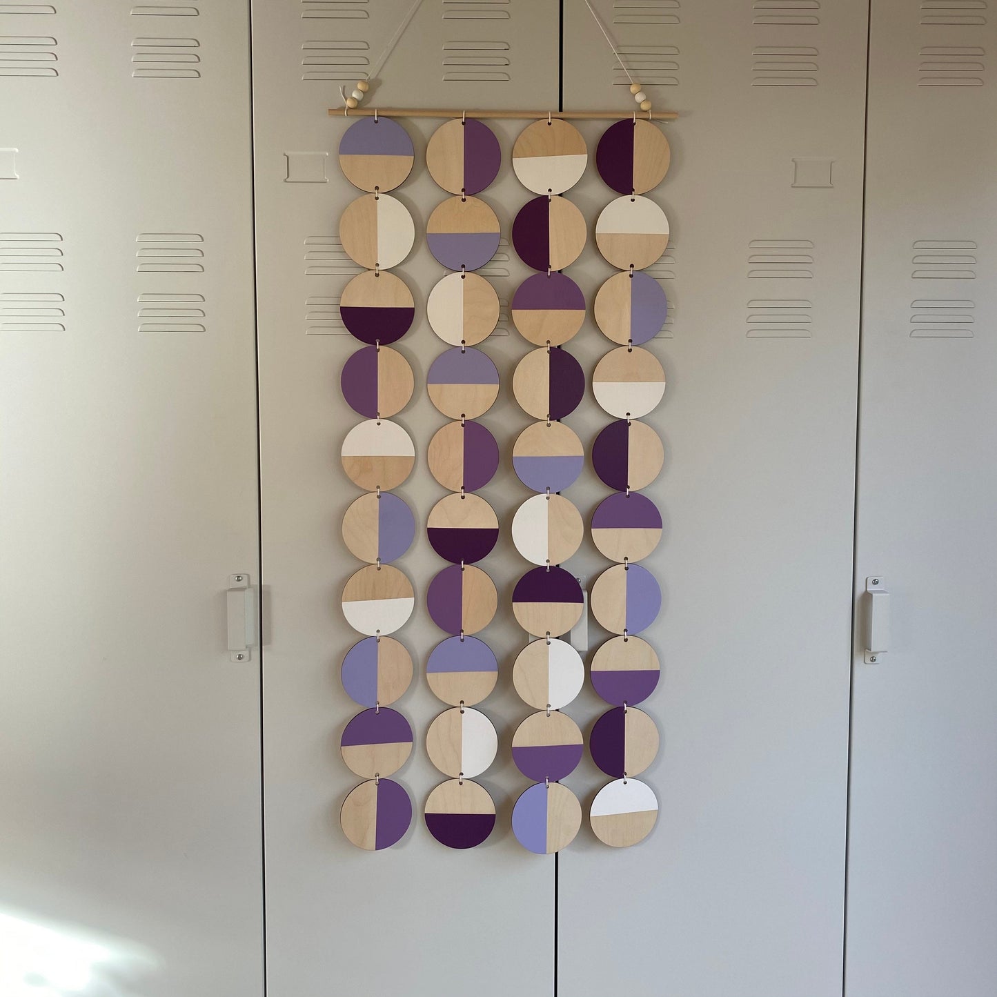 Purple Wall Art - Large Wall Decoration - Purple Geometric Art - Huge Wall Hanging - Wall Decor in the UK - Large Purple Wall Art
