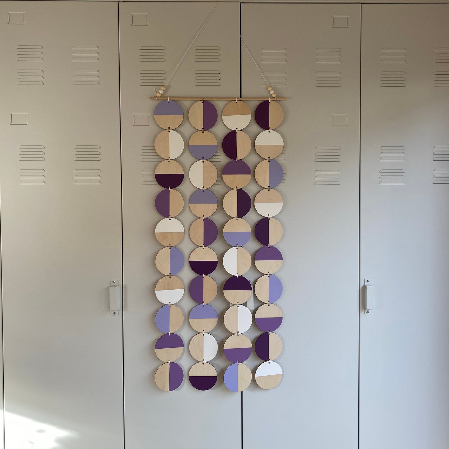 Purple Wall Art - Large Wall Decoration - Purple Geometric Art - Huge Wall Hanging - Wall Decor in the UK - Large Purple Wall Art