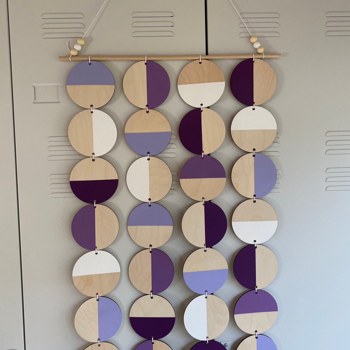 Purple Wall Art - Large Wall Decoration - Purple Geometric Art - Huge Wall Hanging - Wall Decor in the UK - Large Purple Wall Art