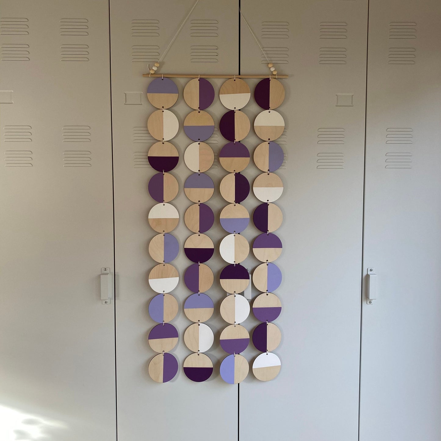 Purple Wall Art - Large Wall Decoration - Purple Geometric Art - Huge Wall Hanging - Wall Decor in the UK - Large Purple Wall Art