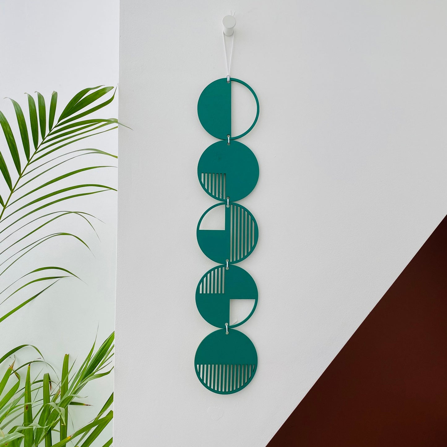 Green Wall hanging - Geometric Art - Plywood Decor - Monochrome Art - Bright Wall Hanging - Wall Art Decor - Green Cut Out Art