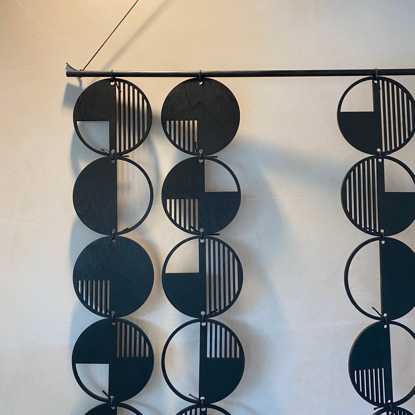 Black Modern Wall Hanging - Large Wall Art - Monochrome Art - Minimalist Wall Art - Big Wall Decor - Statement Home Decor - Modern Wall Art