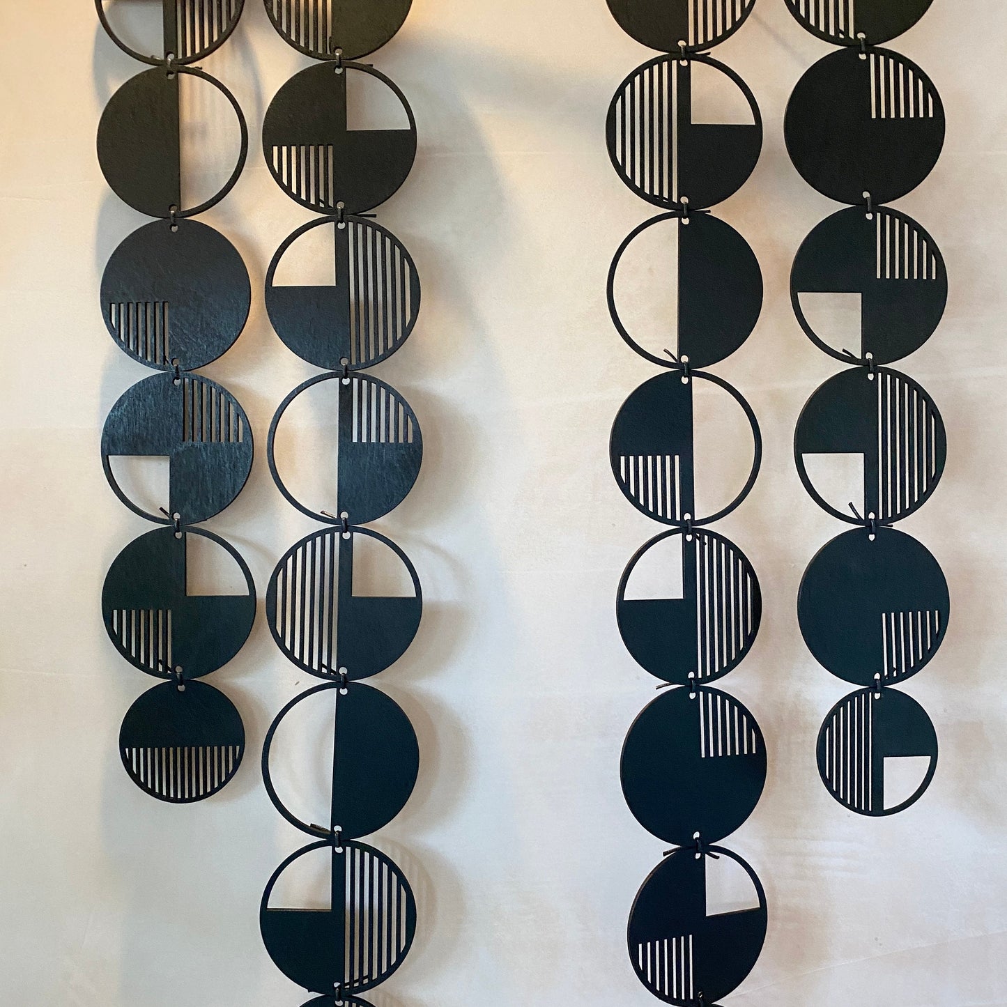 Black Modern Wall Hanging - Large Wall Art - Monochrome Art - Minimalist Wall Art - Big Wall Decor - Statement Home Decor - Modern Wall Art