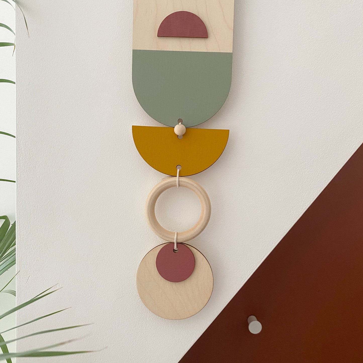 New Modern Wall Art - Geometric Artwork - Minimal Home Decor - New Home Trend - Slim Centre Piece Art - Long Wall Tapestry - Wood Art