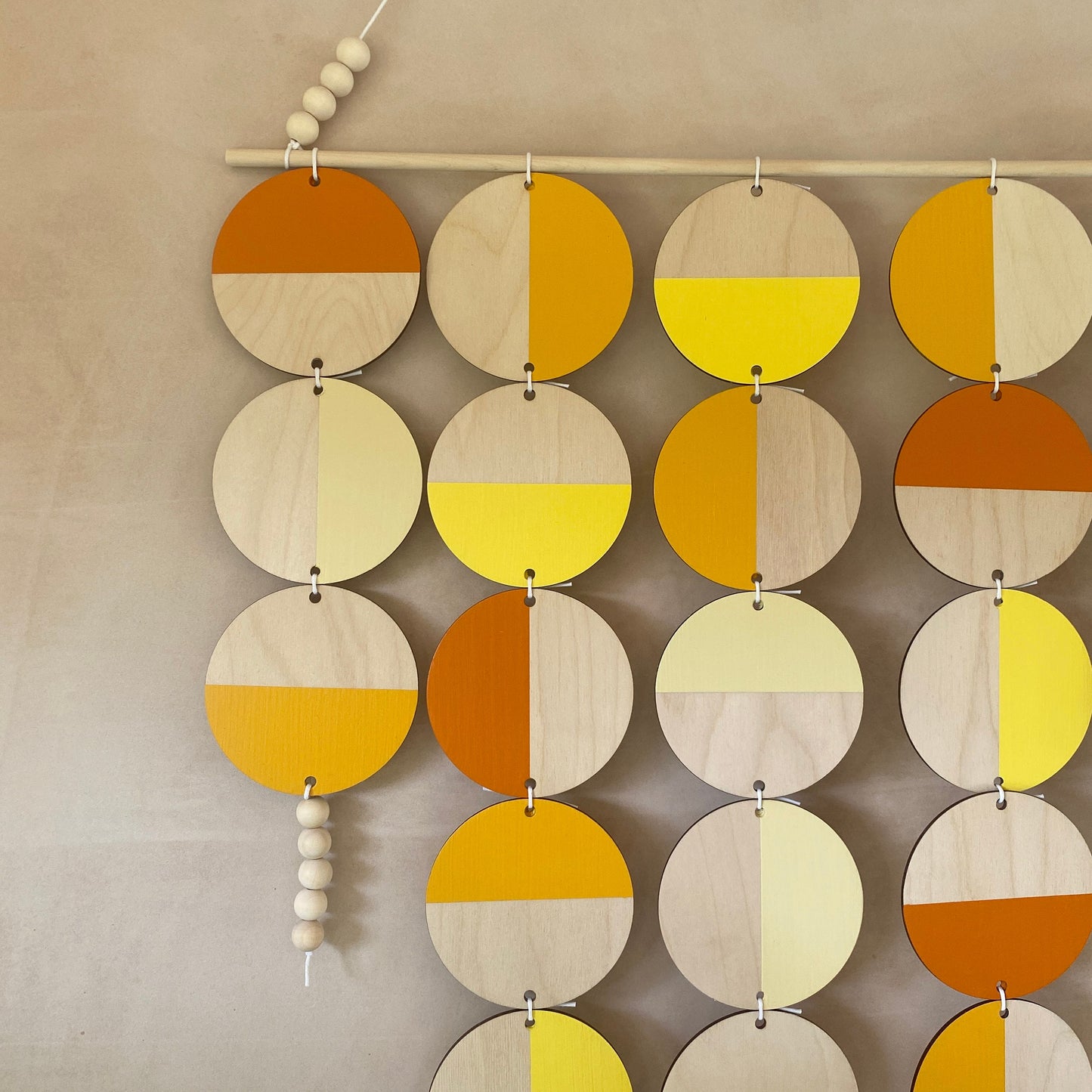 Large Bright Wall Hanging - Fun Wall Hanging - Yellow Orange Geometric Art - Scandi Wall Decor - Home Wall Decor - Big Wall Tapestry
