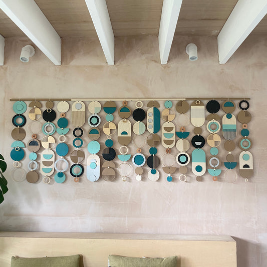 Giant Wall Art - Geometric Artwork - Minimal Home Decor - Large Home Decor - Large Centre Piece Art - Wall Tapestry - Large Tapestry