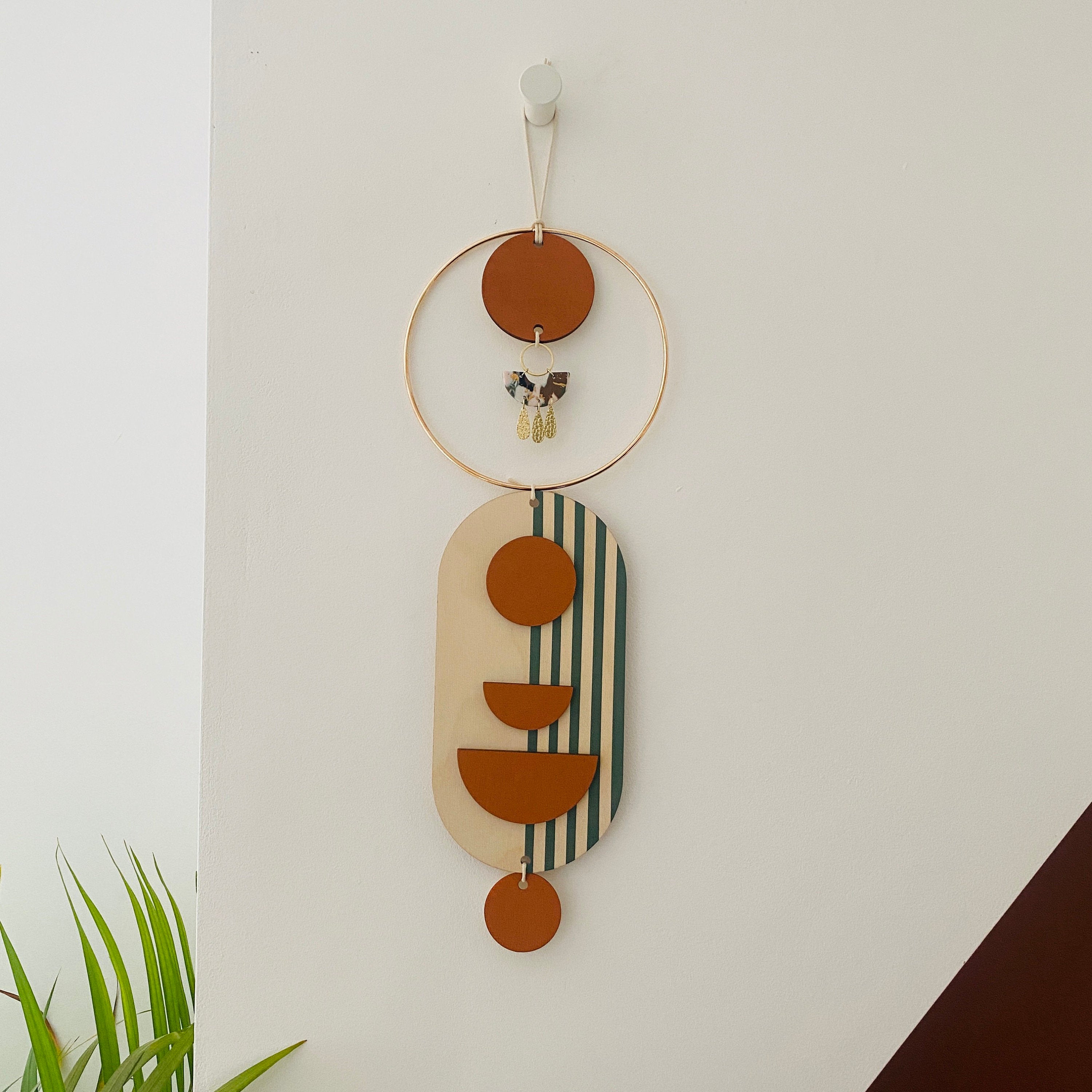 I made my first polymer clay wall hanging!! I love home decor and