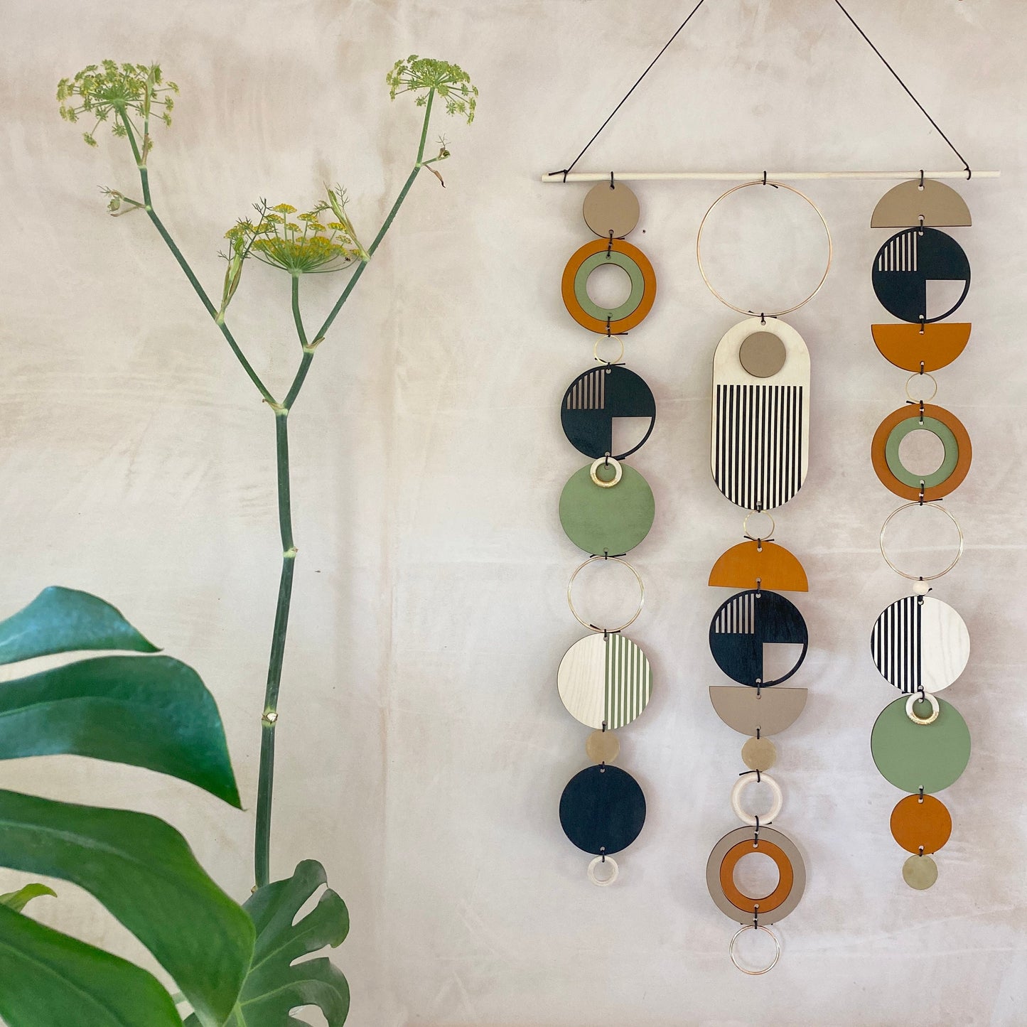 Contemporary Wall Art - Geometric Artwork - Minimalist Home Decor - Custom Wall Art - Unique Centre Piece Art - Mix Wall Tapestry - Wood Art