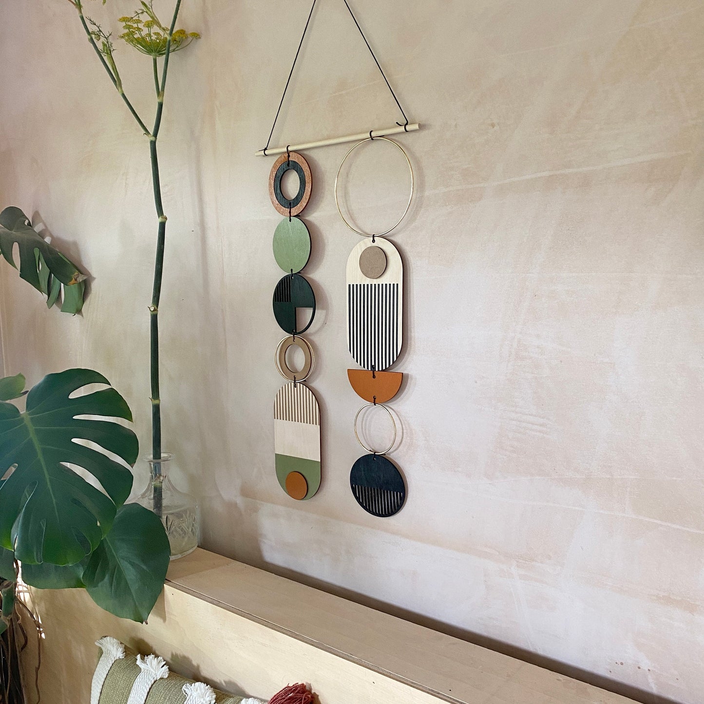 Large Original Modern Wood Wall Art - Home Decor - Geometric Artwork - Minimalist Home Decor - Custom Wall Art - Unique Centre Piece Art - New Wall Tapestry - Dark Art