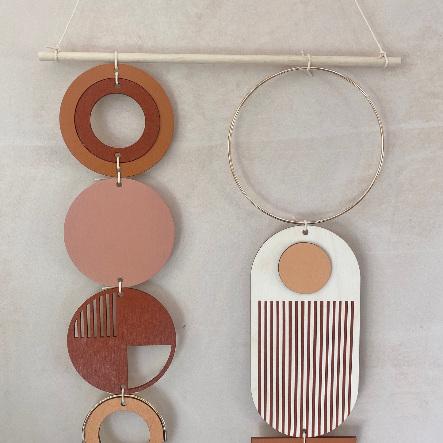 Modern Wall Art - Geometric Artwork - Minimalist Home Decor - Custom Wall Art - Unique Centre Piece Art - New Wall Tapestry - Warm Art