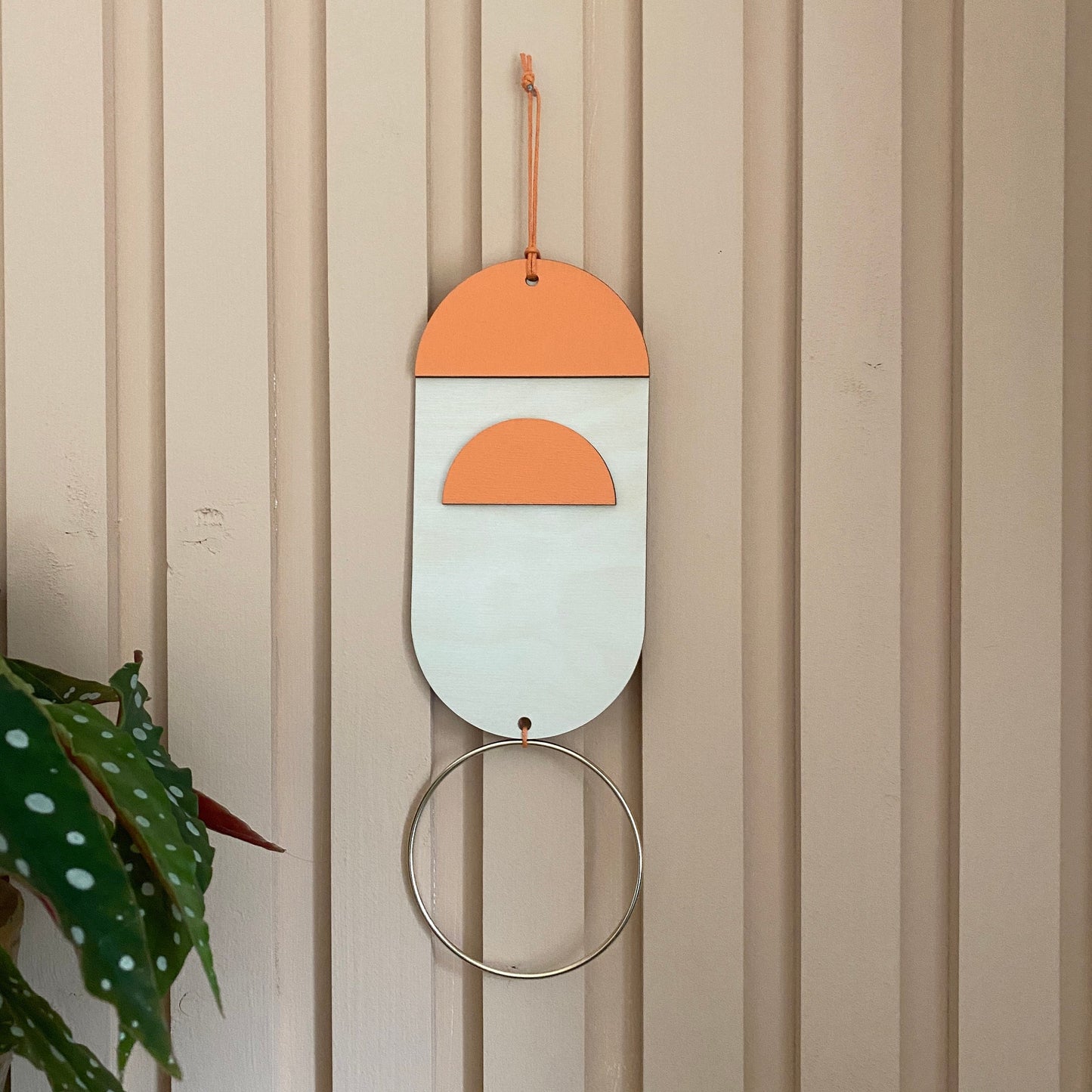 Minimalistic Mono Bright Art - Contemporary Art - Orange Wall Hanging - Modern Simple Decor - Unique Home Decor - Small Wall Hanging - Plain