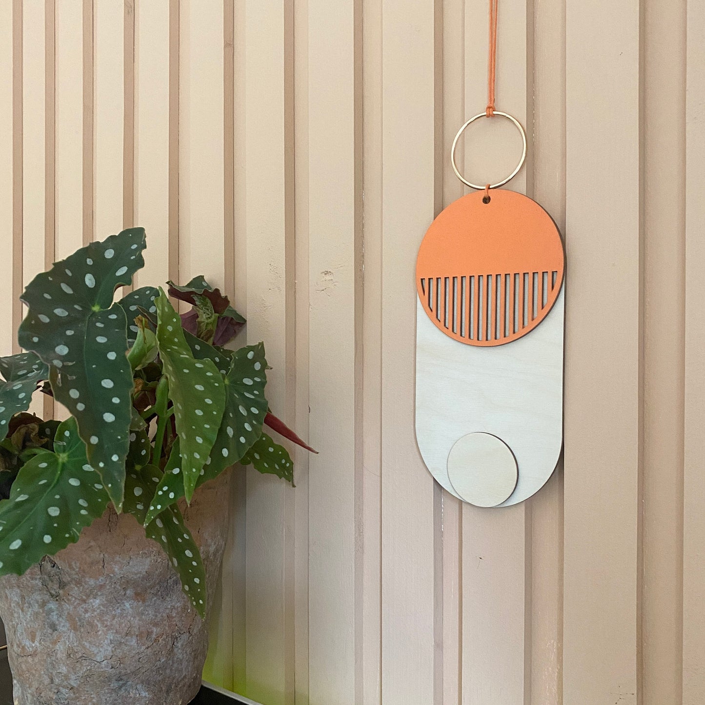 Minimalistic Monochrome Art - Contemporary Art - Coral Wall Hanging - Modern Simple Decor - Unique Home Decor - Small Wall Hanging - Plain