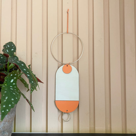 Minimalistic Monochrome Art - Contemporary Art - Living Coral Hanging - Modern Simple Decor - Unique Home Decor - Small Wall Hanging - Plain