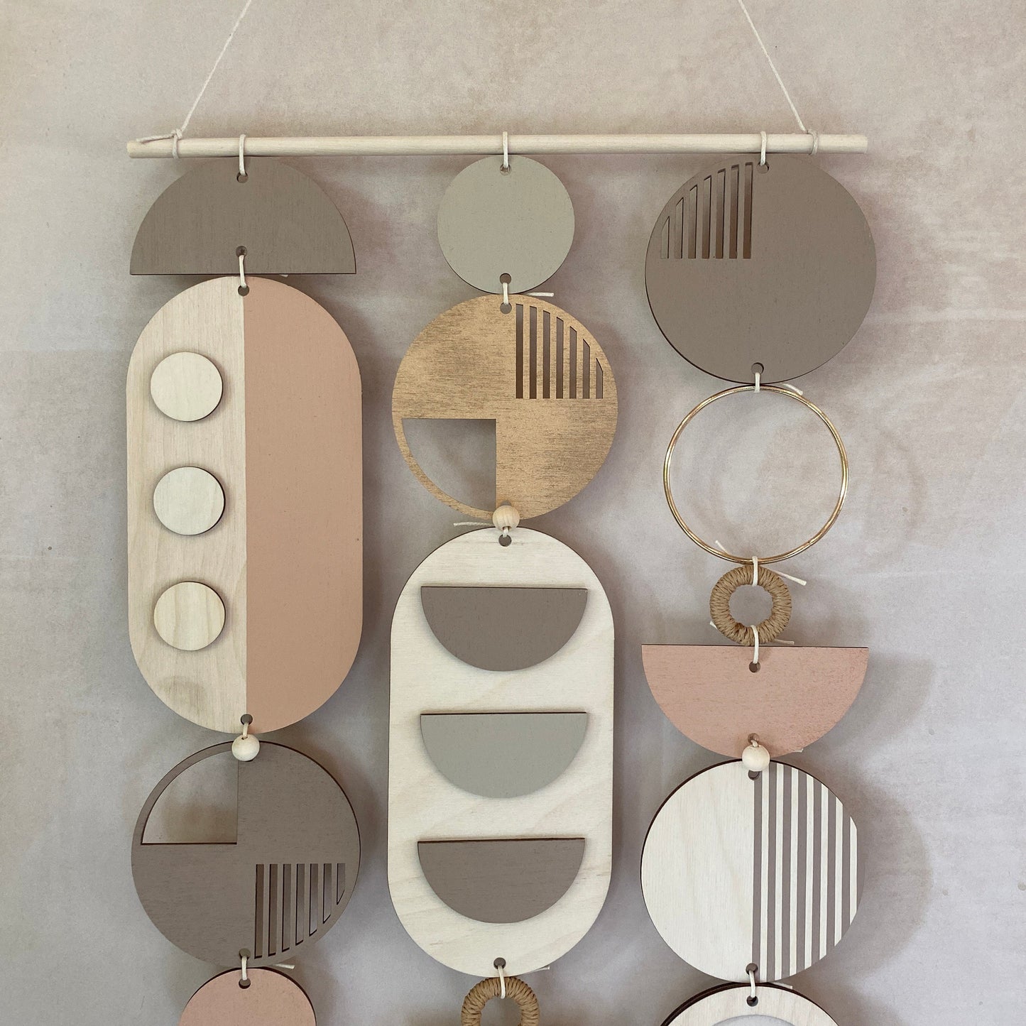 Boho Wall Art - Geometric Art - Living Room Decor - Handmade Wall Art