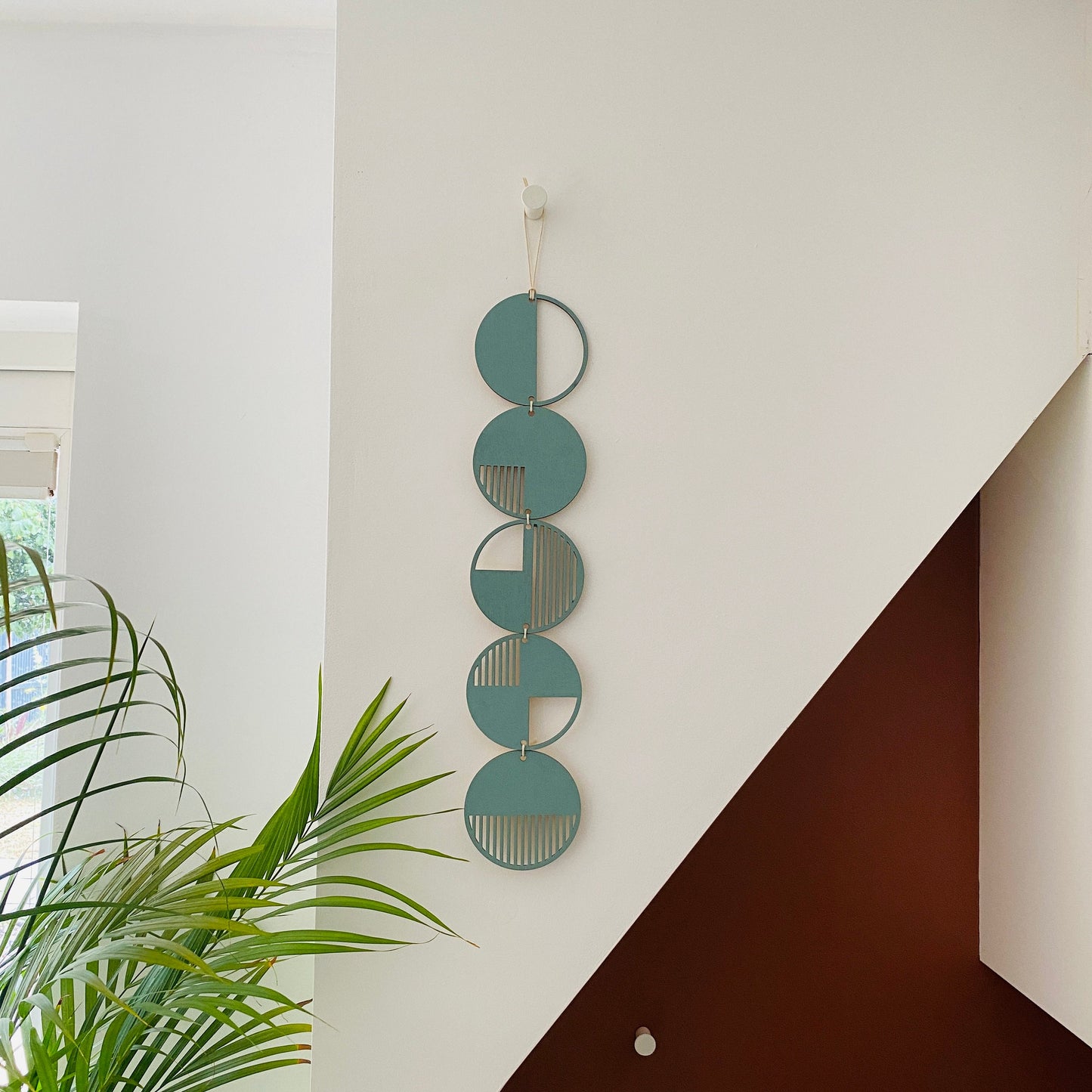 Eucalyptus Wall hanging - Geometric Art - Plywood Decor - Modern Wall Art - Mono Wall Hanging - Wall Art Decor - Sage Green Cut Out Art