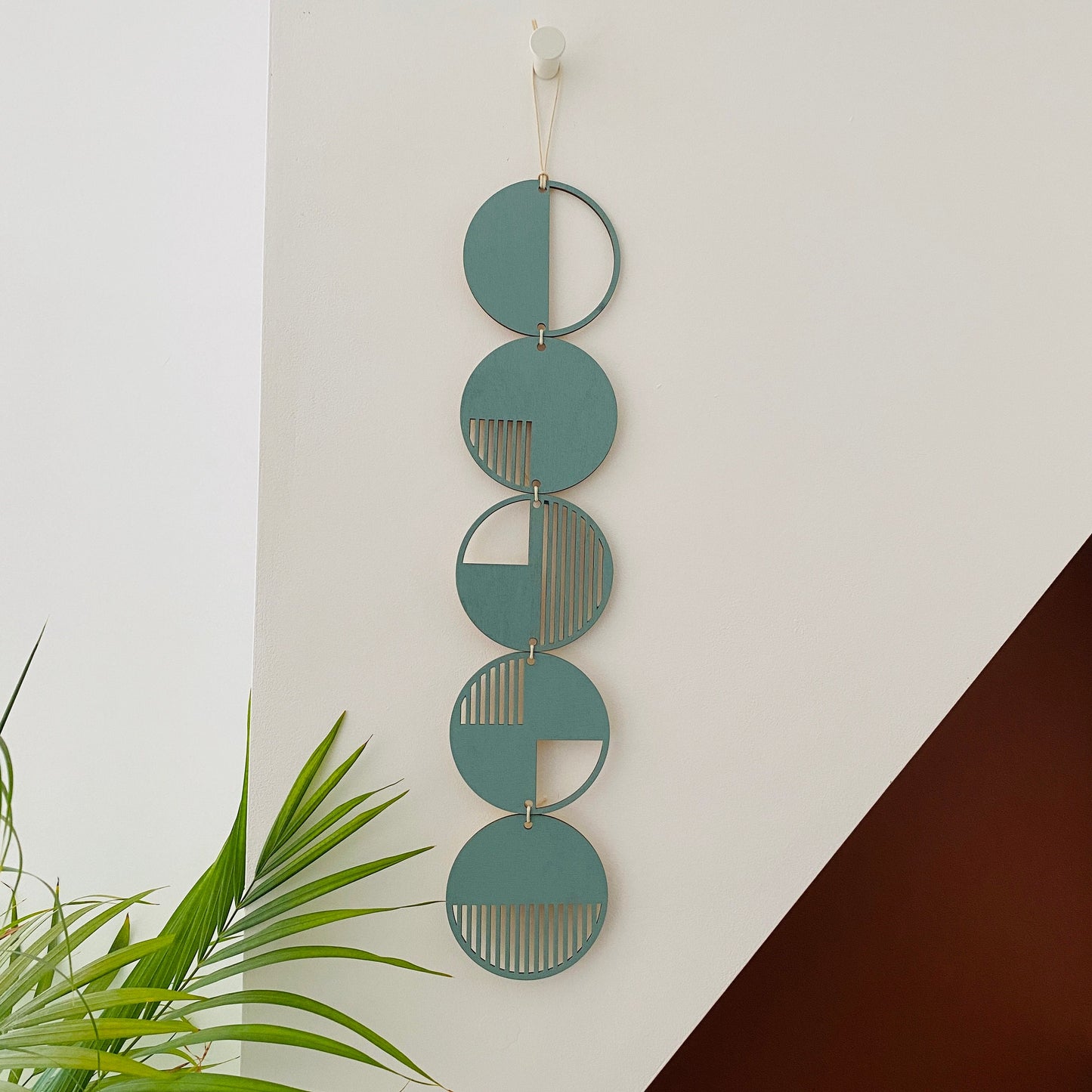 Eucalyptus Wall hanging - Geometric Art - Plywood Decor - Modern Wall Art - Mono Wall Hanging - Wall Art Decor - Sage Green Cut Out Art