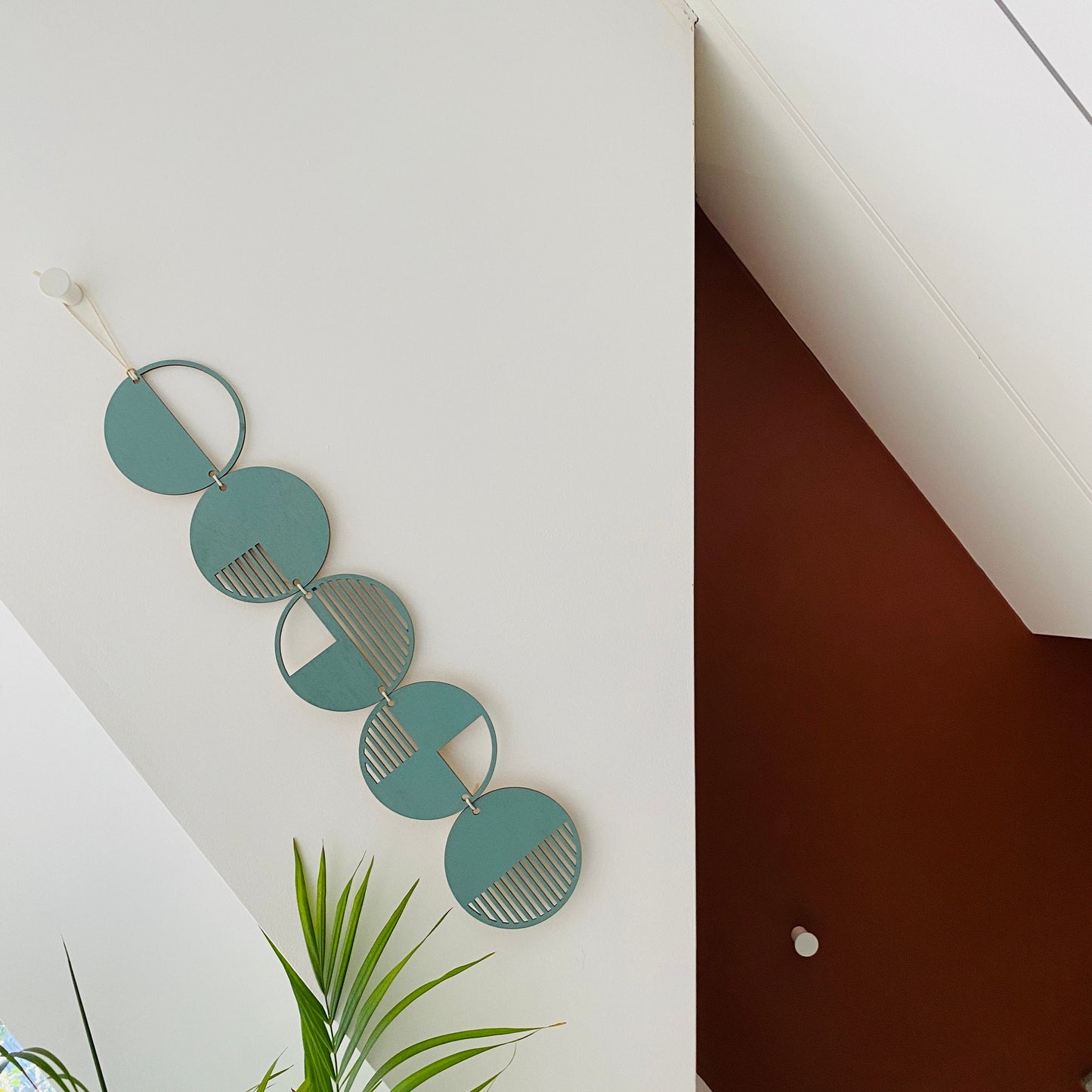 Eucalyptus Wall hanging - Geometric Art - Plywood Decor - Modern Wall Art - Mono Wall Hanging - Wall Art Decor - Sage Green Cut Out Art