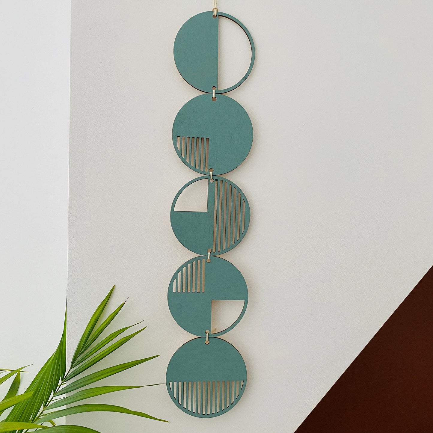 Eucalyptus Wall hanging - Geometric Art - Plywood Decor - Modern Wall Art - Mono Wall Hanging - Wall Art Decor - Sage Green Cut Out Art