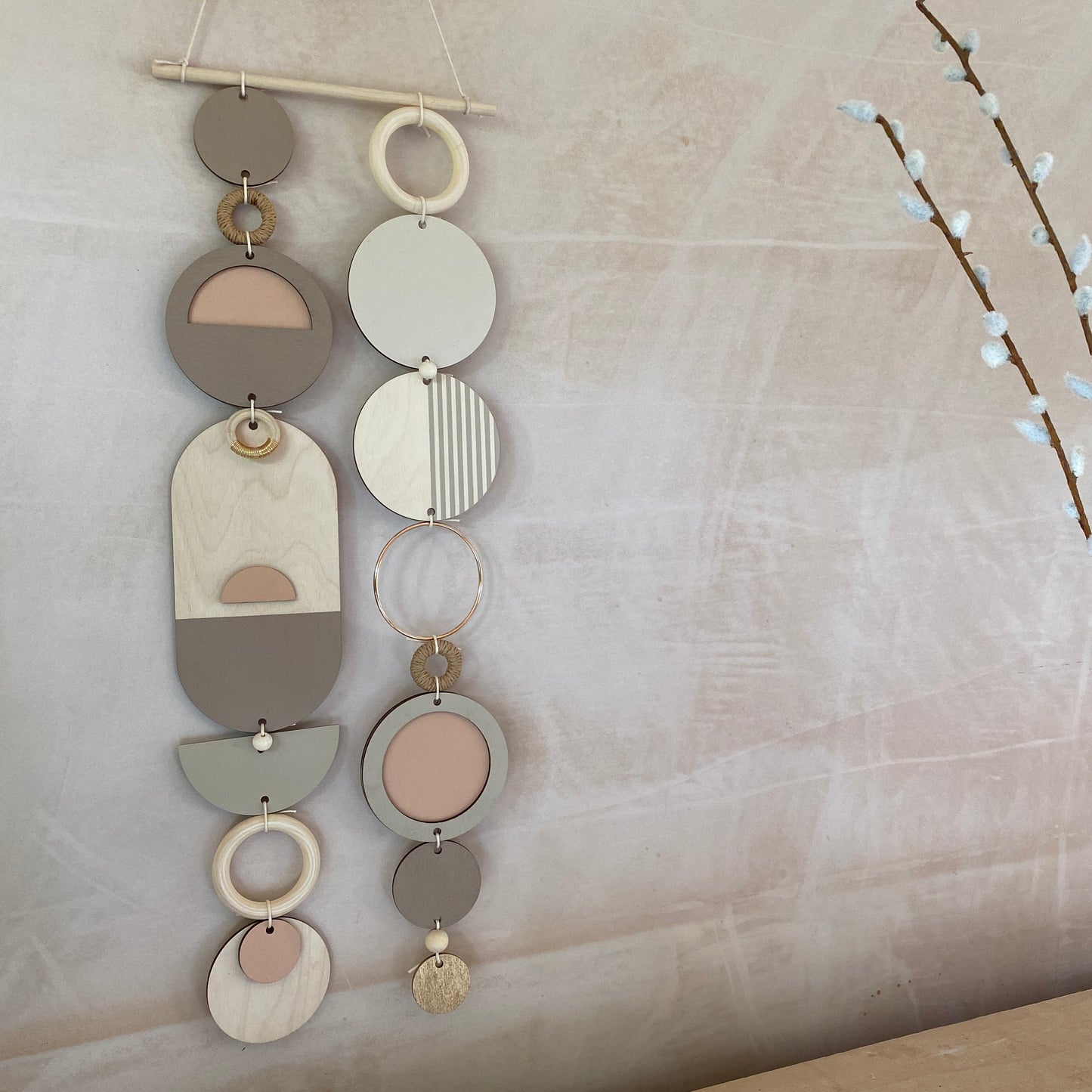 Modern Wall Art - Geometric Artwork - Minimal Home Decor - New Home Trend - Unique Centre Piece Art - Long Wall Tapestry - Wood Art