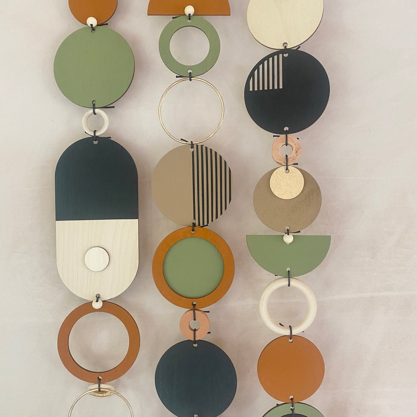 Longer Wall Art - Geometric Artwork - Minimal Home Decor - New Home Trend - Slim Centre Piece Art - Thin Wall Tapestry - Wood Art