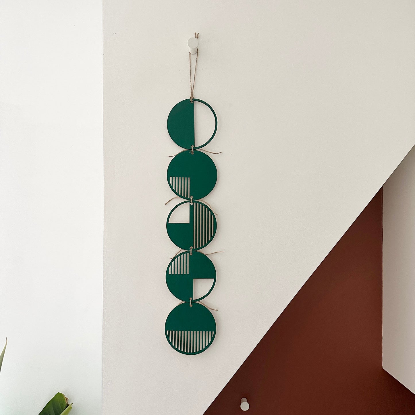 Strong Colours Wall hanging - Geometric Art - Wood Decor - Monochrome Art - Mono Wall Hanging - Wall Art Decor - Earthy Cut Out Art