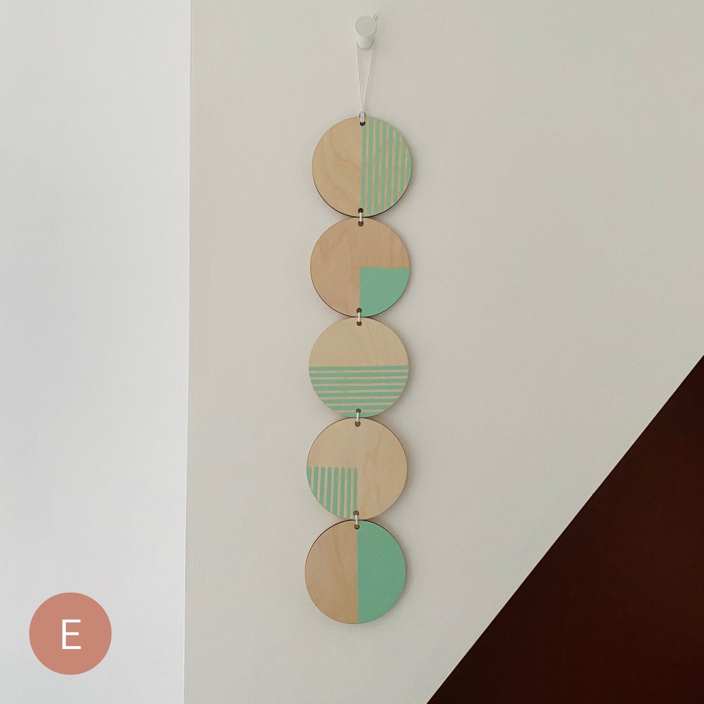 Bright and Colourful Monochrome Geometric Line Wall Art