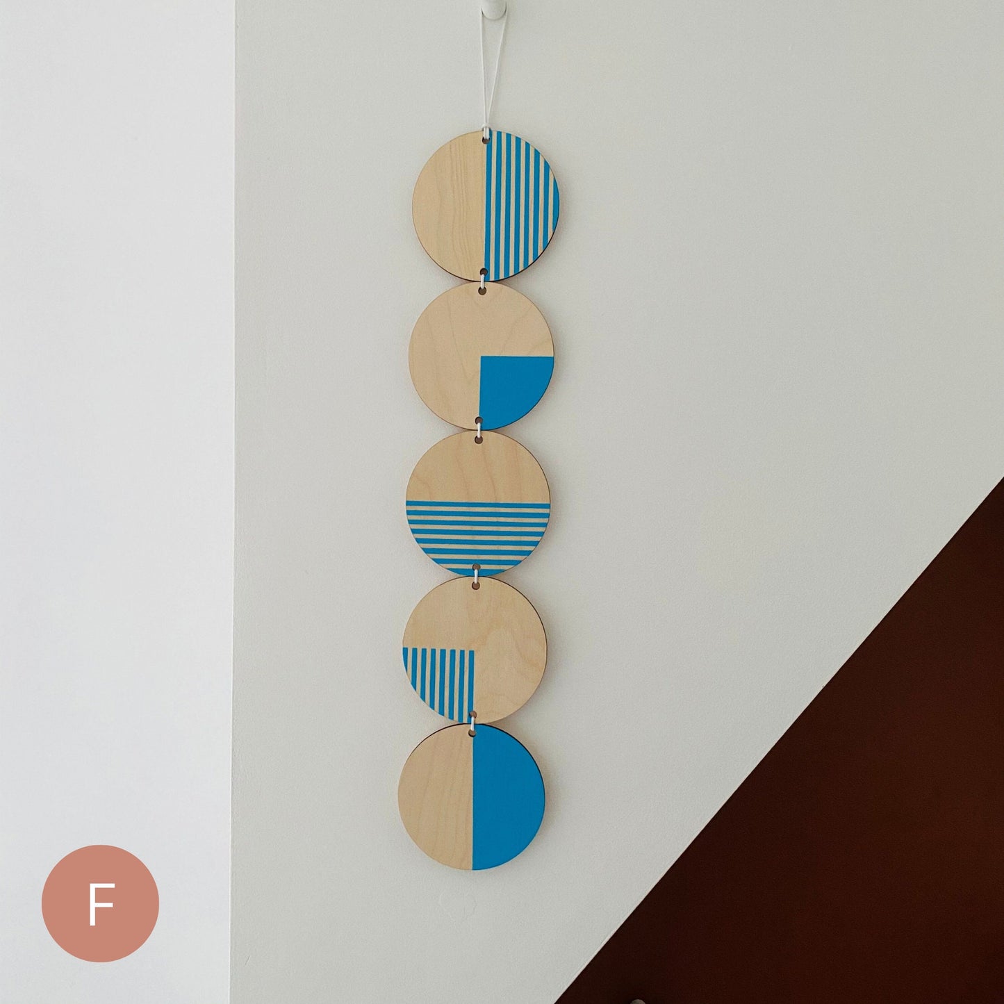 Bright and Colourful Monochrome Geometric Line Wall Art