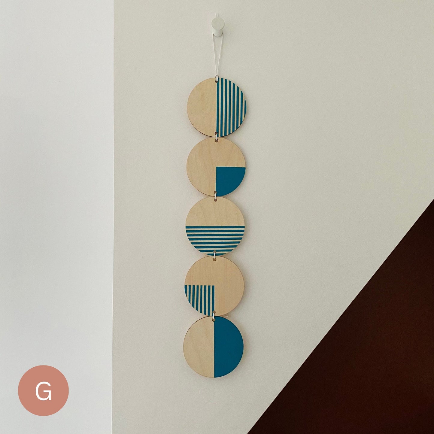 Bright and Colourful Monochrome Geometric Line Wall Art