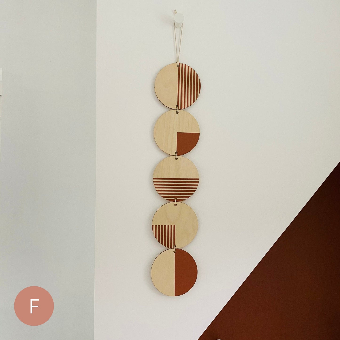 Colourful Monochrome Geometric Line Wall Art