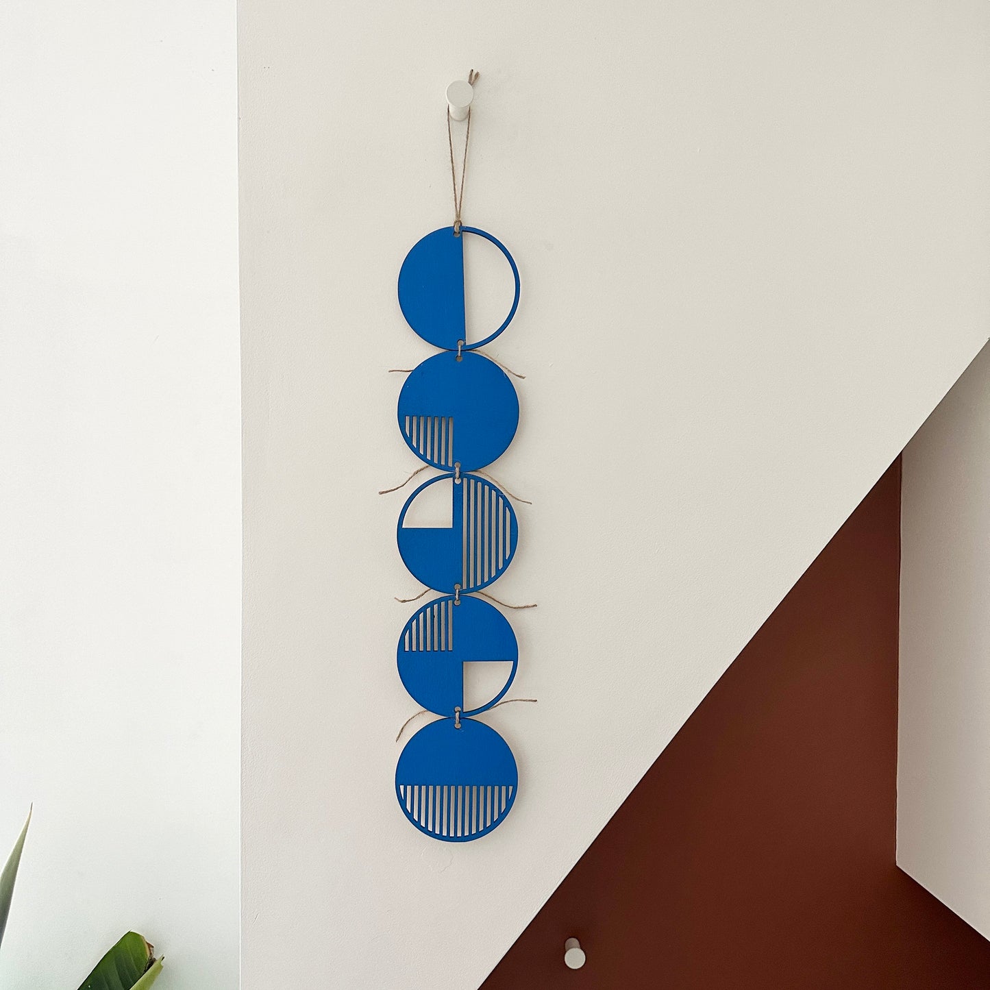 Strong Colours Wall hanging - Geometric Art - Wood Decor - Monochrome Art - Mono Wall Hanging - Wall Art Decor - Earthy Cut Out Art