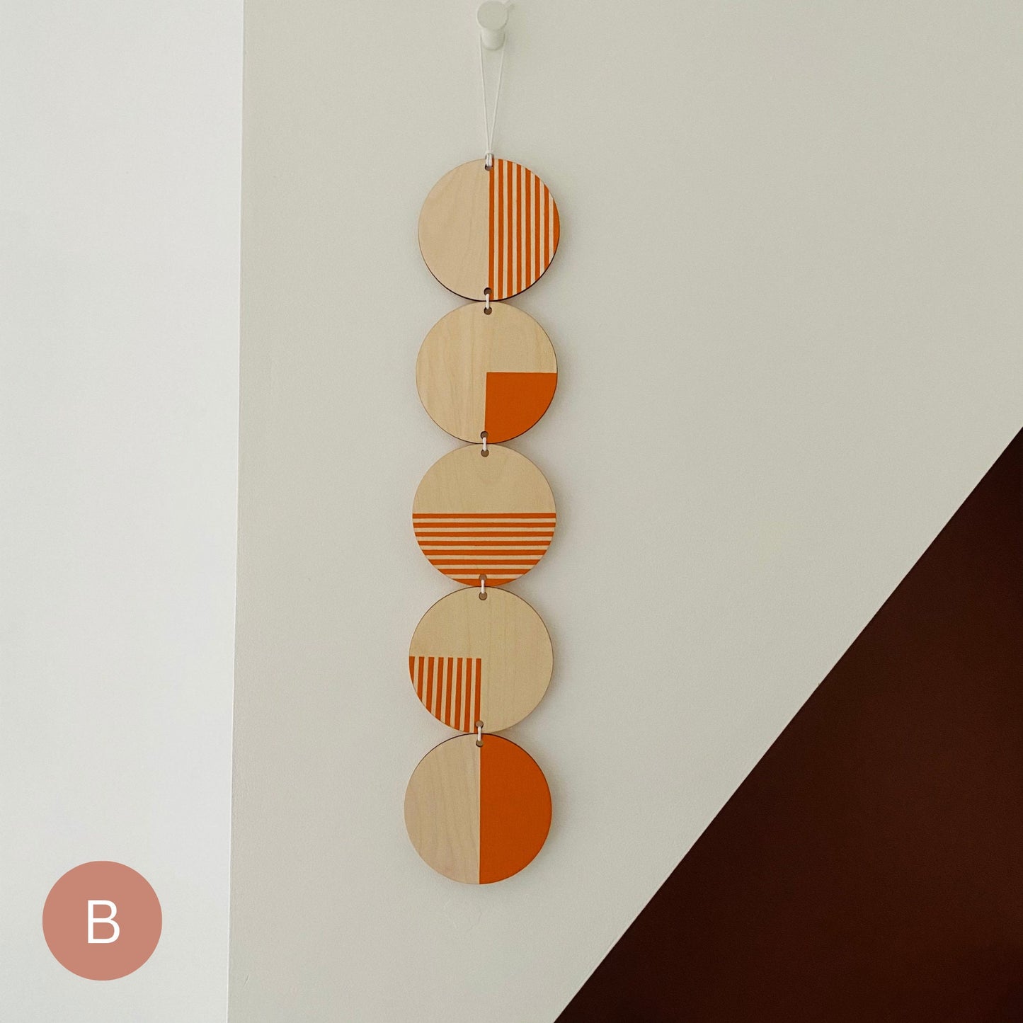 Bright and Colourful Monochrome Geometric Line Wall Art