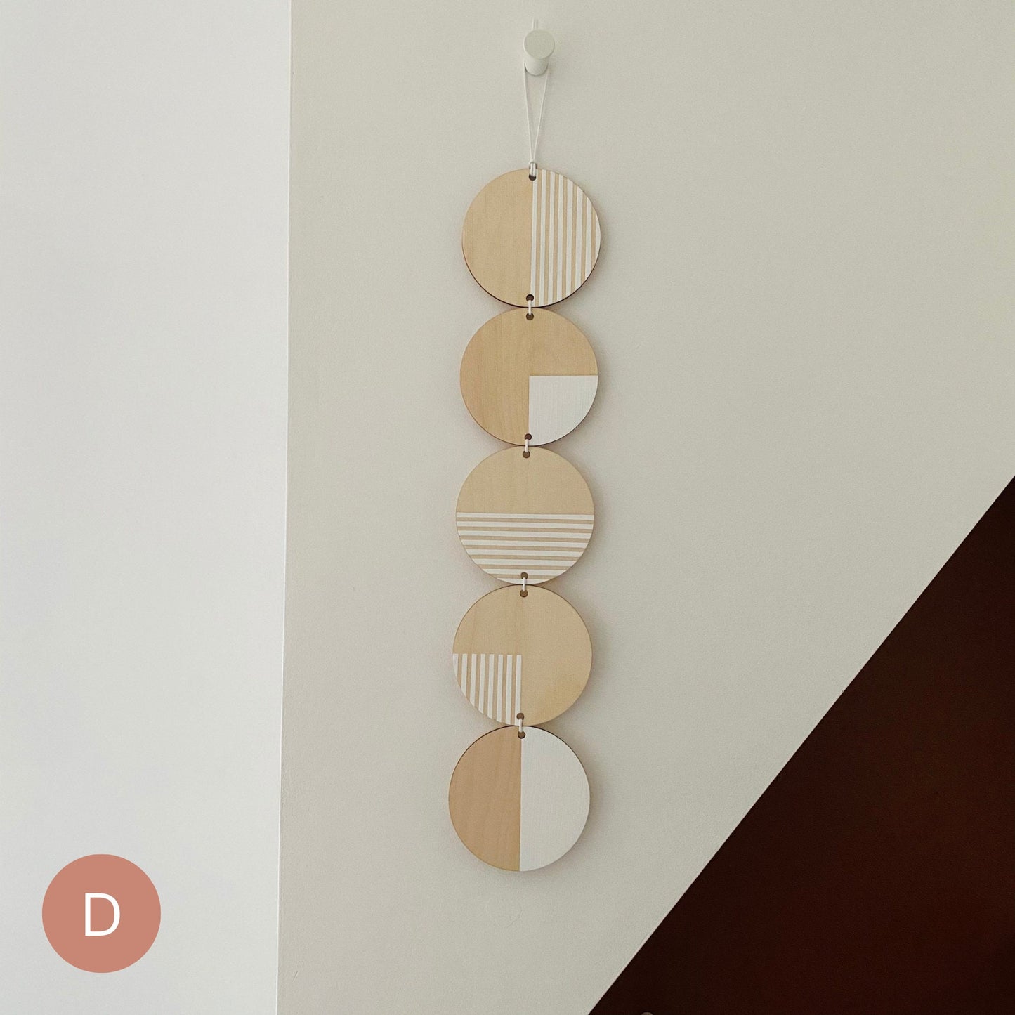 Bright and Colourful Monochrome Geometric Line Wall Art