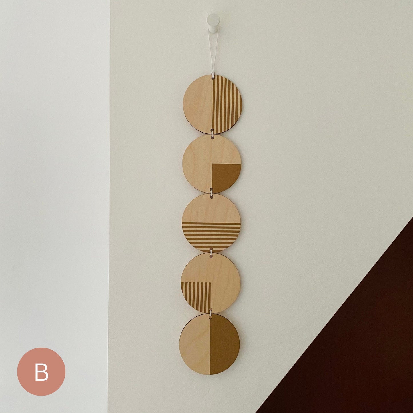 Colourful Monochrome Geometric Line Wall Art