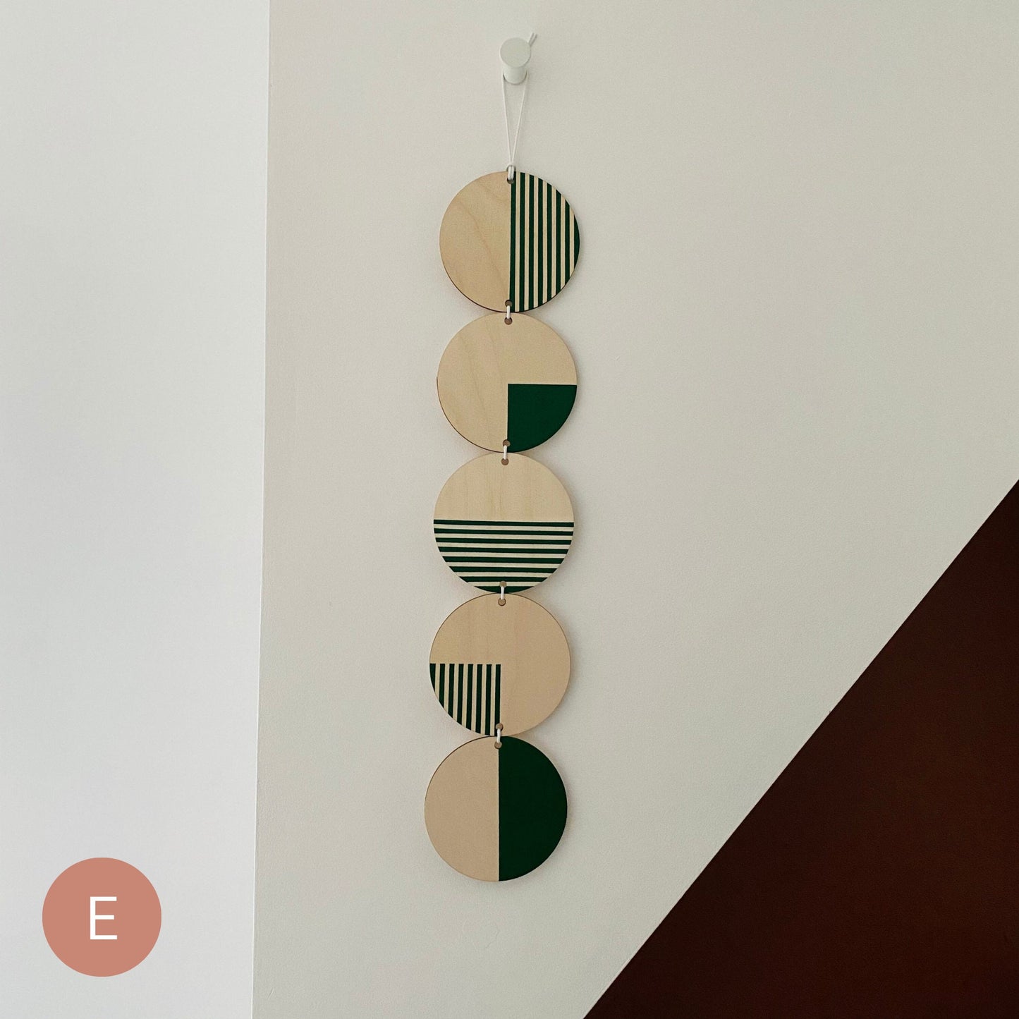 Colourful Monochrome Geometric Line Wall Art