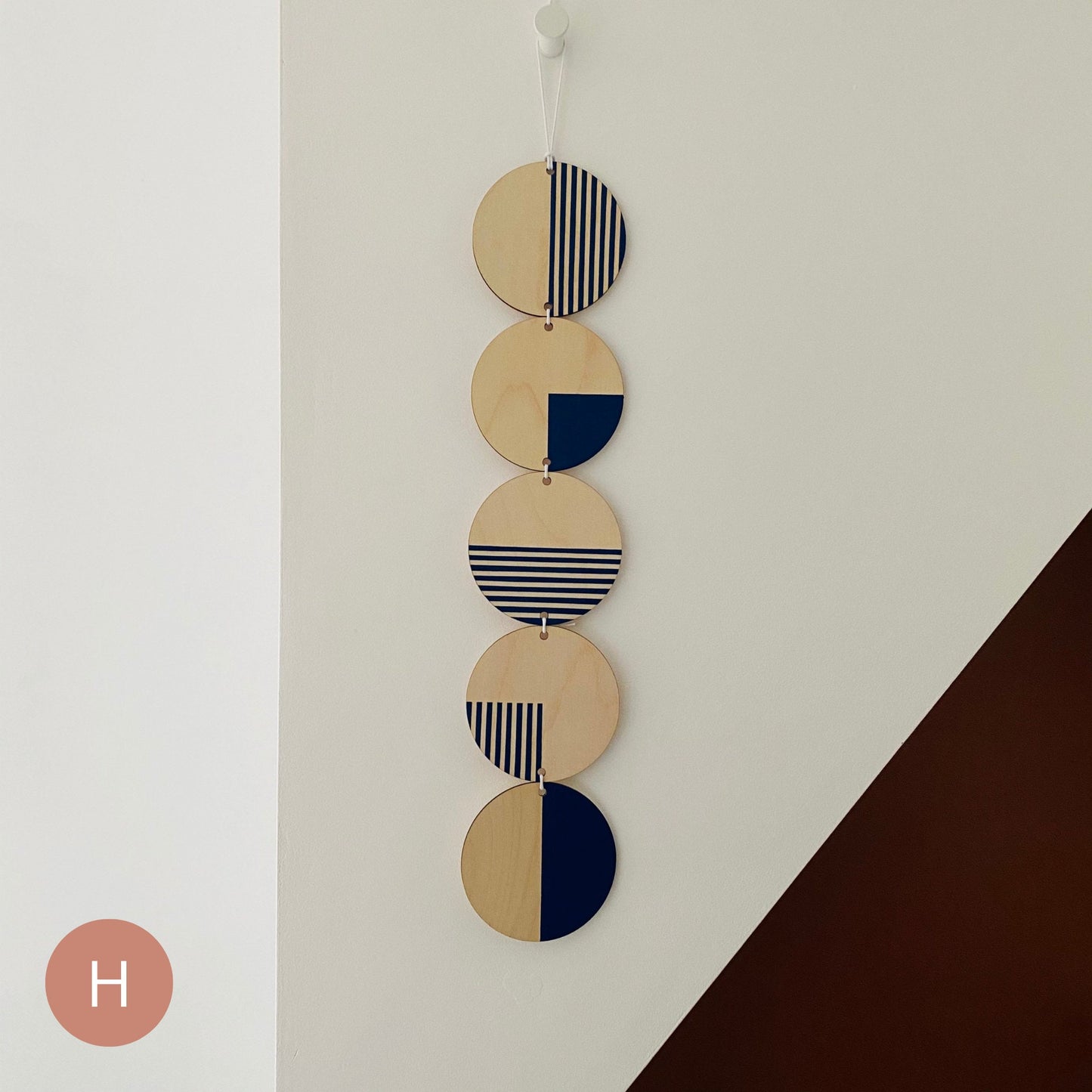 Colourful Monochrome Geometric Line Wall Art