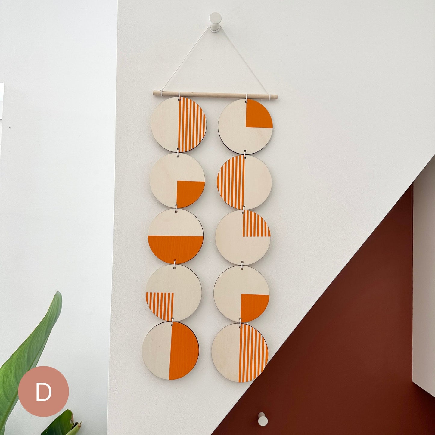 Colourful Monochrome Geometric Wooden Wall Art
