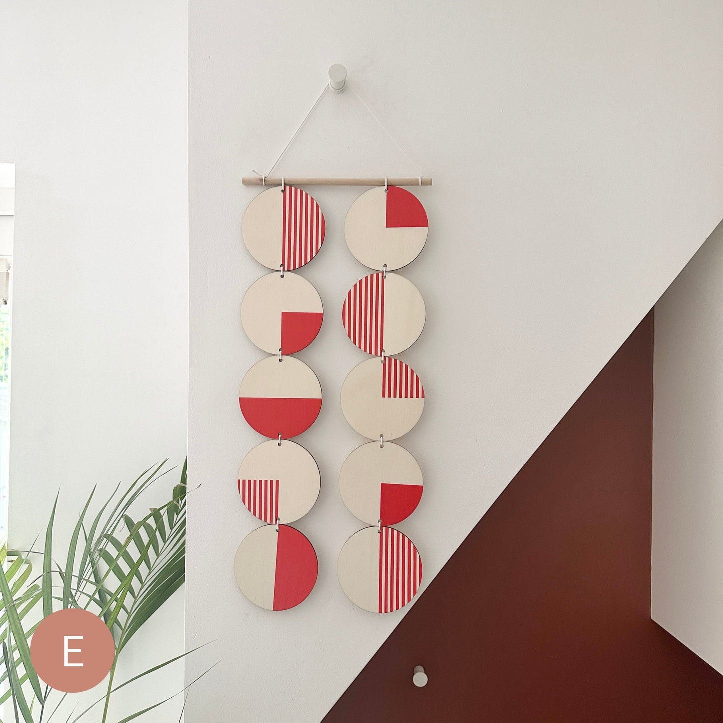 Colourful Monochrome Geometric Wooden Wall Art
