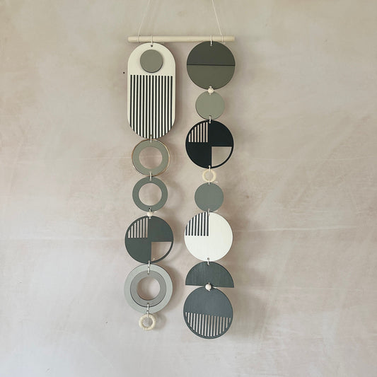 Modern Wall Art - Handmade Artwork - Minimal Home Decor - New Home Trend - Unique Centre Piece Art - Long Wall Tapestry - Dark Art