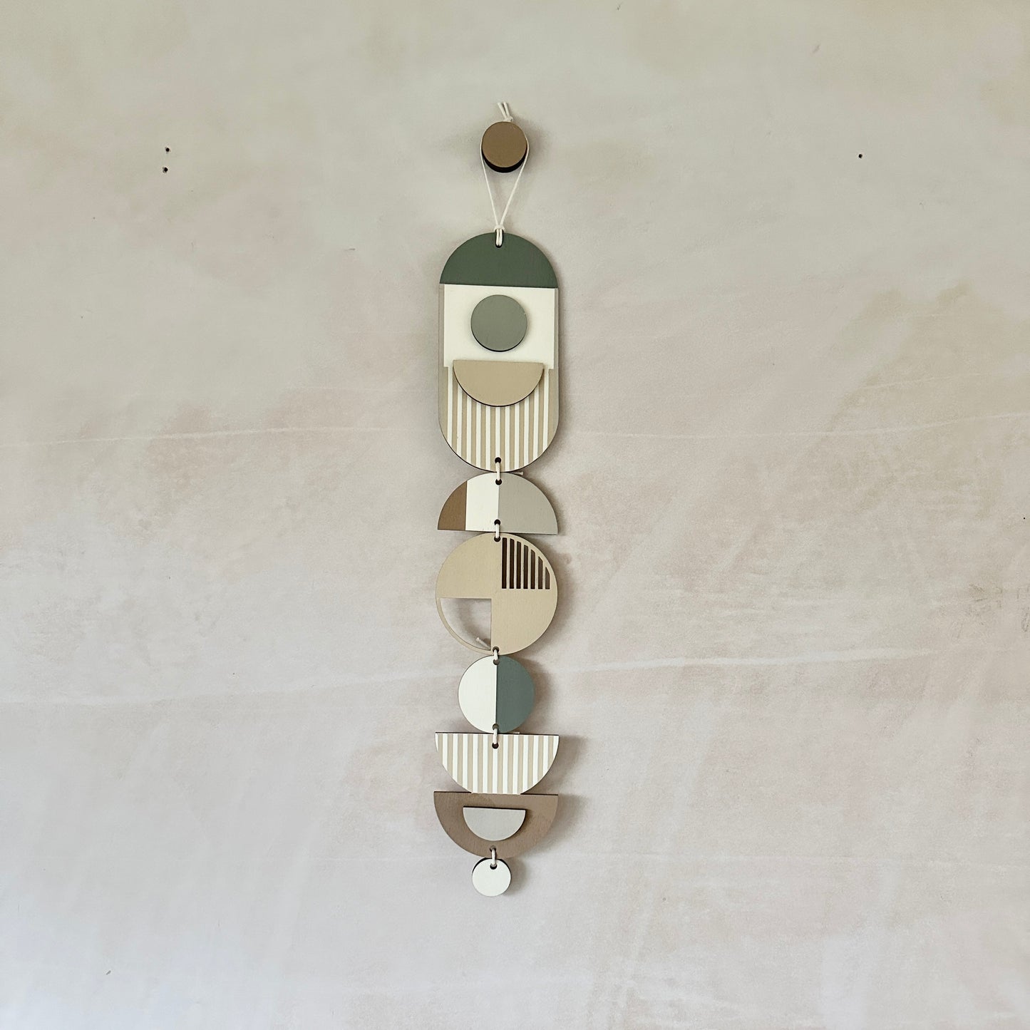 Small Modern Wall Hanging - Natural Geometric Art -  Wood Decor - Unusual Wall Hanging - Wall Jewellery- Contemporary Designs - New Decor