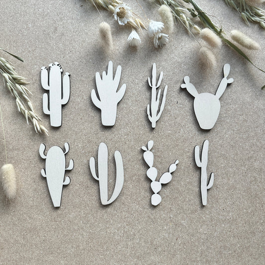 Cactus Cut-out Shapes - Kids Room Ideas - 4mm Plywood - Desert Theme - Plant Painting and Crafting Ideas