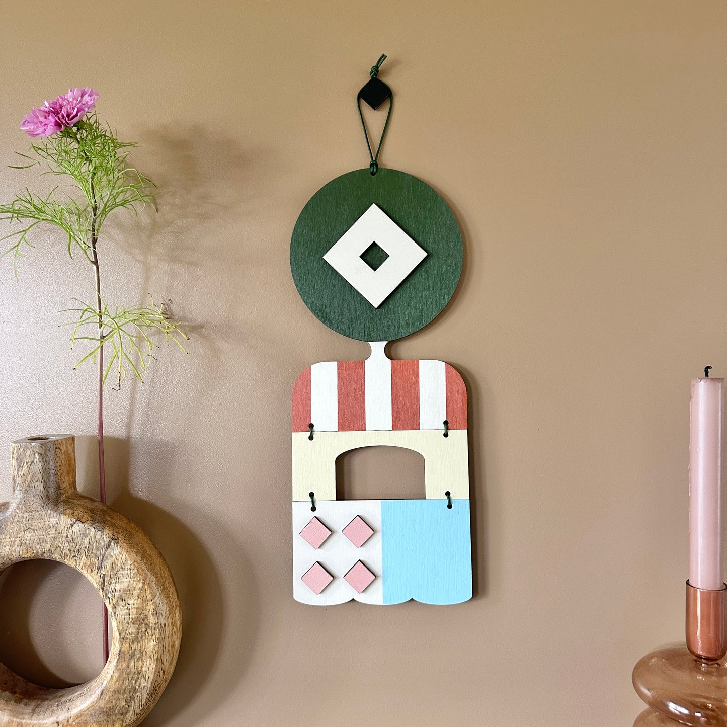 Unusual Wall Art - Abstract Decor - Geometric Wall Hanging - Weird Art