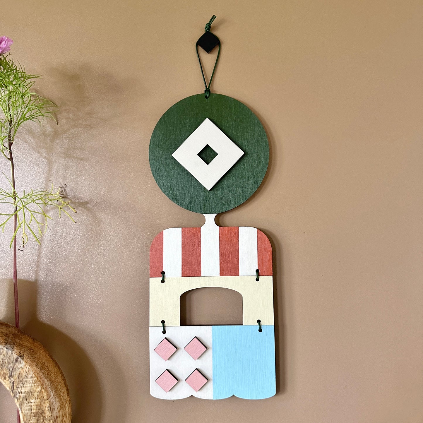 Unusual Wall Art - Abstract Decor - Geometric Wall Hanging - Weird Art